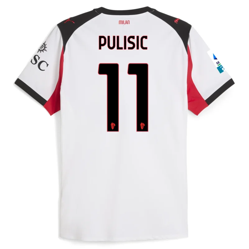 Christian Pulisic AC Milan 25/26 Authentic Away Jersey