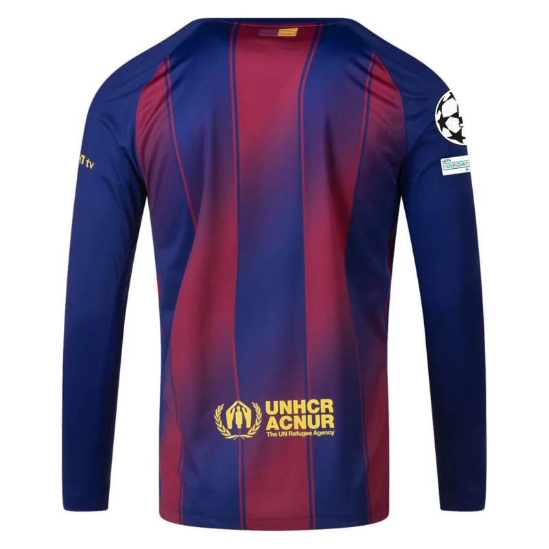 Barcelona 25/26 Long Sleeve UCL Home Jersey - Image 2