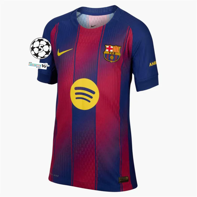 Gavi Barcelona 25/26 Youth UCL Home Jersey - Image 2