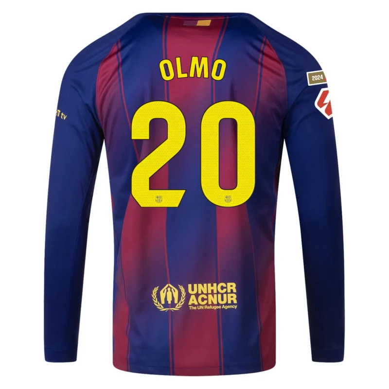 Dani Olmo Barcelona 25/26 Long Sleeve Home Jersey