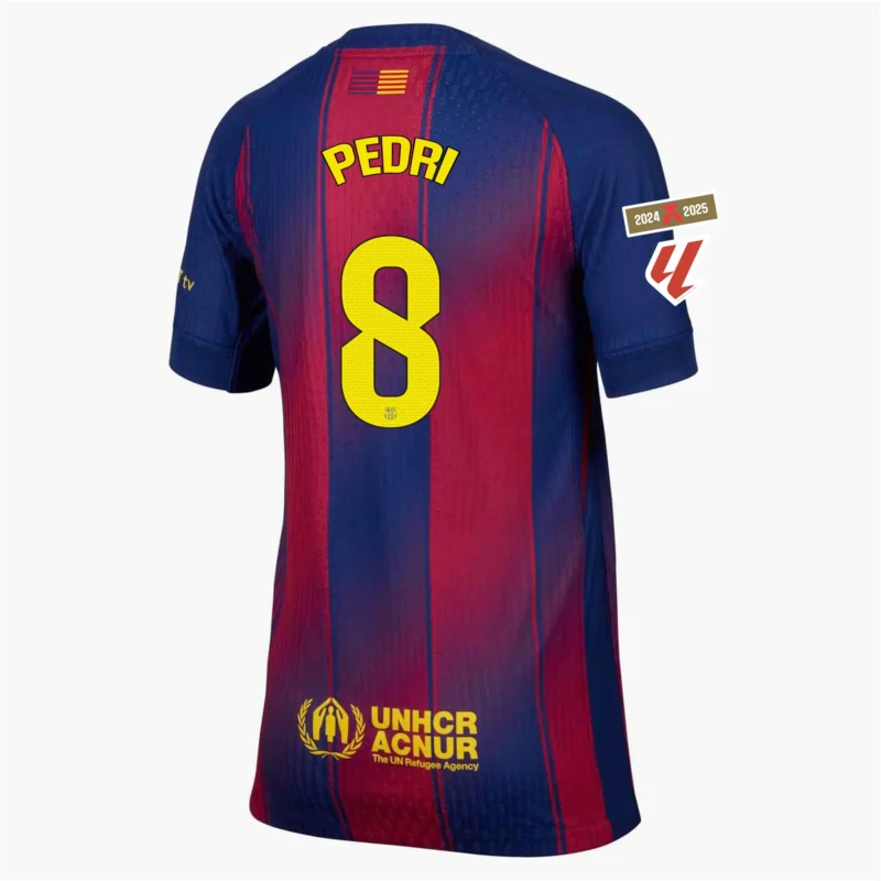 Pedri Barcelona 25/26 Authentic Youth Home Jersey