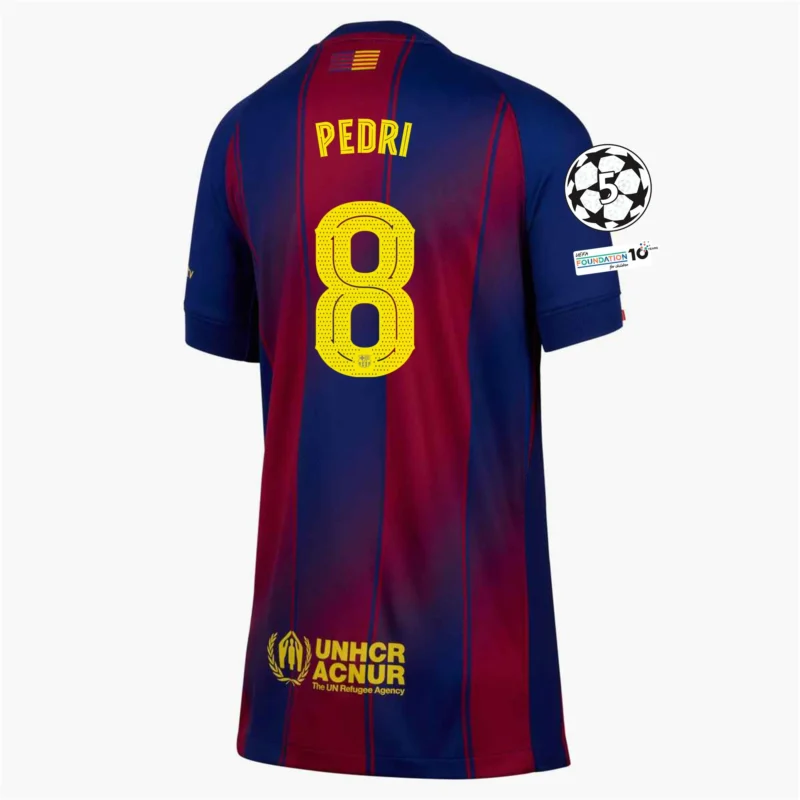 Pedri Barcelona 25/26 Youth UCL Home Jersey