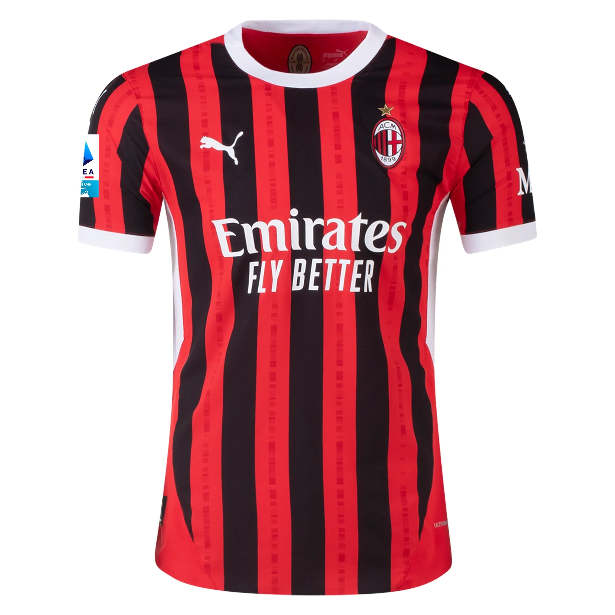 Yunus Musah AC Milan 2024/25 Authentic Home Jersey - Image 2