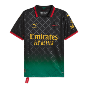 AC Milan x Off-White 2025 Black Limited Edition Fourth Jersey