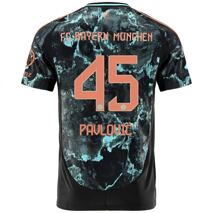 Aleksandar Pavlović Bayern Munich 2024/25 Away Jersey