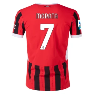Alvaro Morata AC Milan 2024/25 Authentic Home Jersey