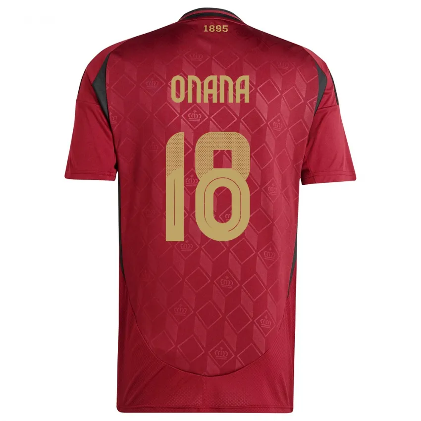 Amadou Onana Belgium 2024/25 Home Jersey