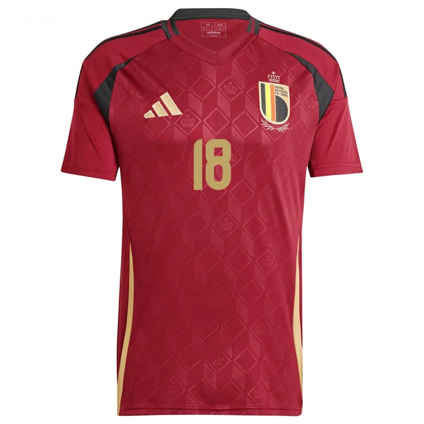 Amadou Onana Belgium 2024/25 Home Jersey - Image 2