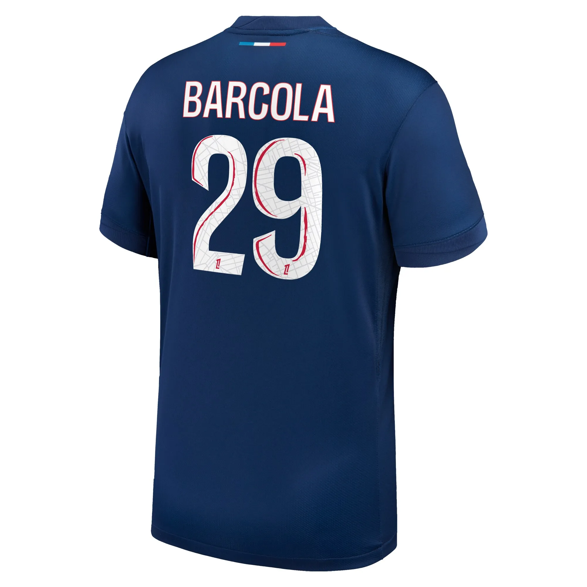 Bradley Barcola PSG 2024/25 Home Jersey