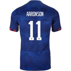 Brenden Aaronson USA 2023 Away Jersey
