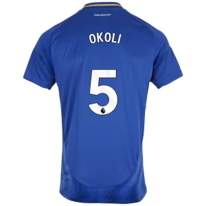 Caleb Okoli Leicester City 2024/25 Home Jersey