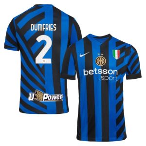 Denzel Dumfries Inter Milan 2024/25 Home Jersey