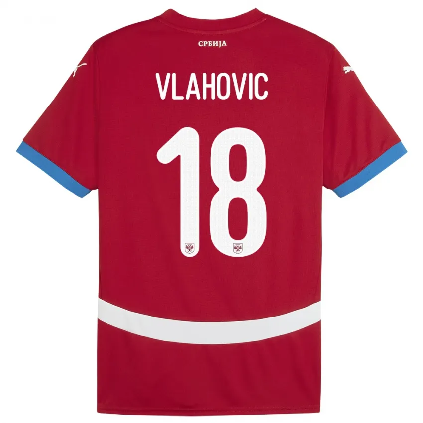 Dušan Vlahović Serbia 2024/25 Home Jersey