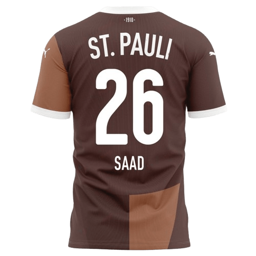 Elias Saad St. Pauli 2024/25 Home Jersey