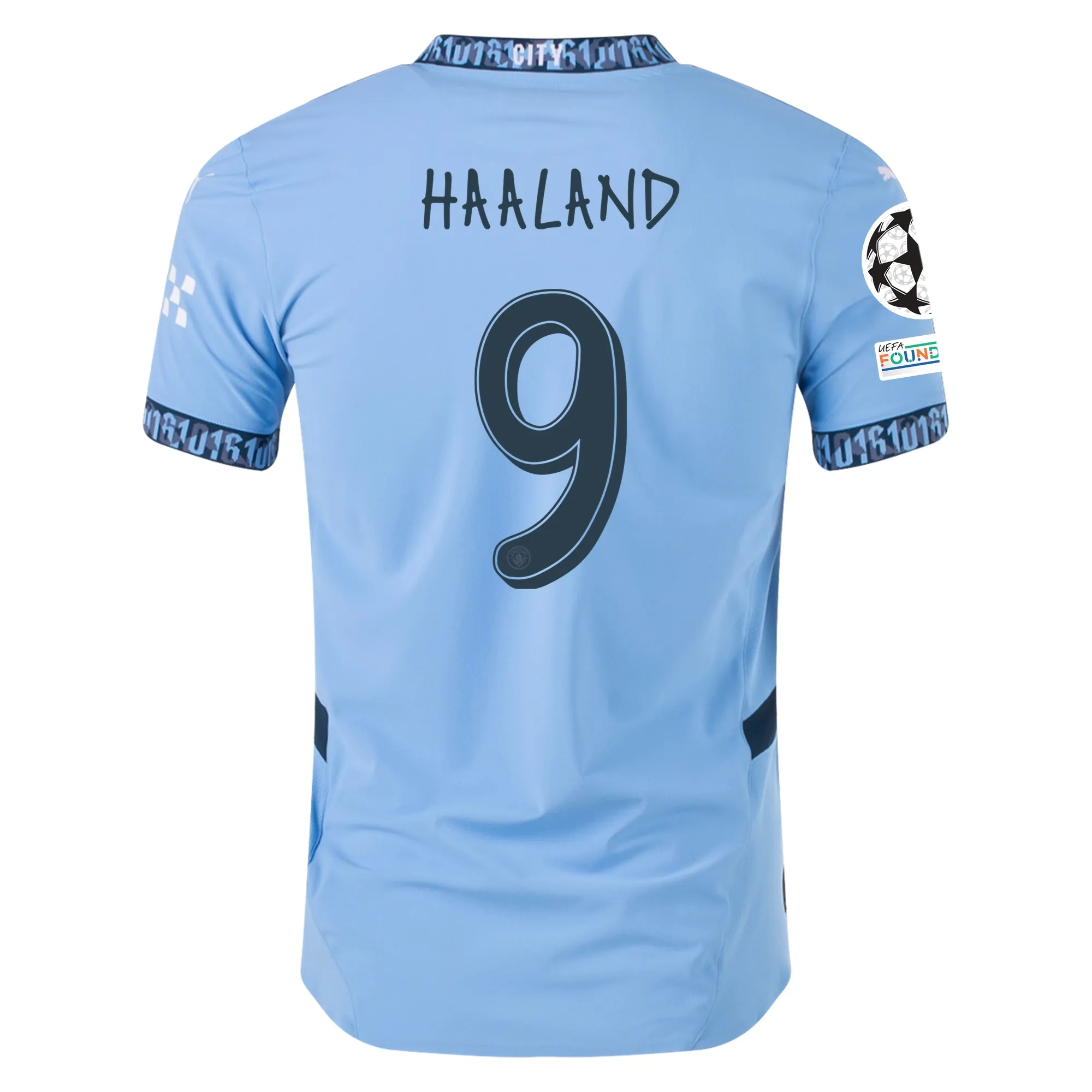 Erling Haaland Manchester City 2024/25 Authentic UCL Home Jersey