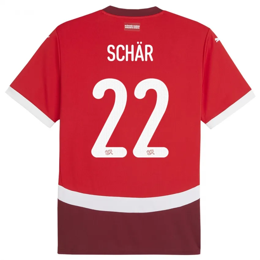 Fabian Schär Switzerland 2024/25 Home Jersey