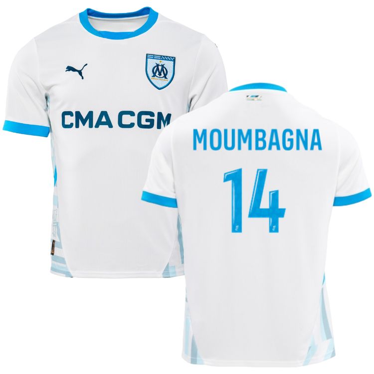 Faris Moumbagna Marseille 2024/25 Home Jersey