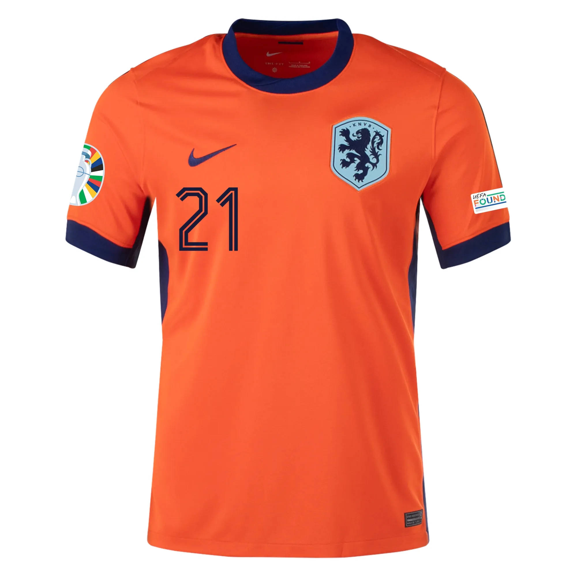 Frenkie De Jong Netherlands 2024/25 Home Jersey - Image 2