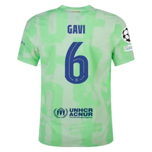 Gavi Barcelona 2024/25 Authentic UCL Third Jersey
