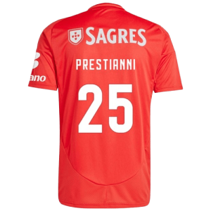 Gianluca Prestianni Benfica 2024/25 Home Jersey