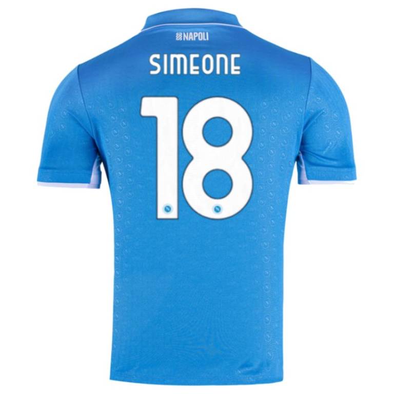 Giovanni Simeone Napoli 2024/25 Authentic Home Jersey