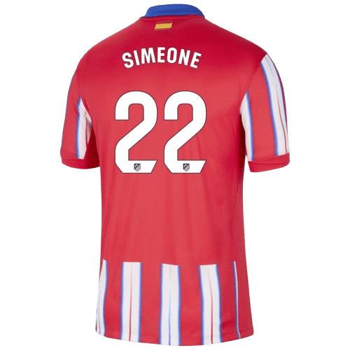 Giuliano Simeone Atletico Madrid 2024/25 Home Jersey