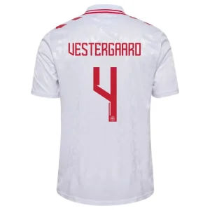 Jannik Vestergaard Denmark 2024/25 Away Jersey
