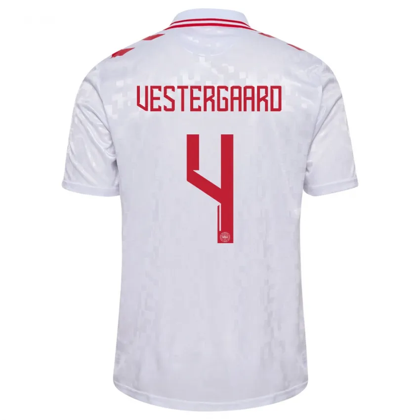 Jannik Vestergaard Denmark 2024/25 Away Jersey