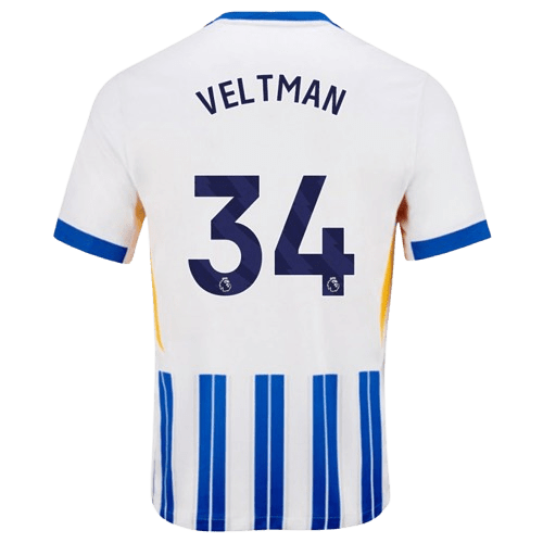 Joel Veltman Brighton 2024/25 Home Jersey