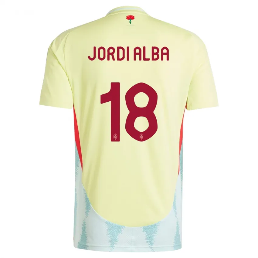 Jordi Alba Spain 2024/25 Away Jersey