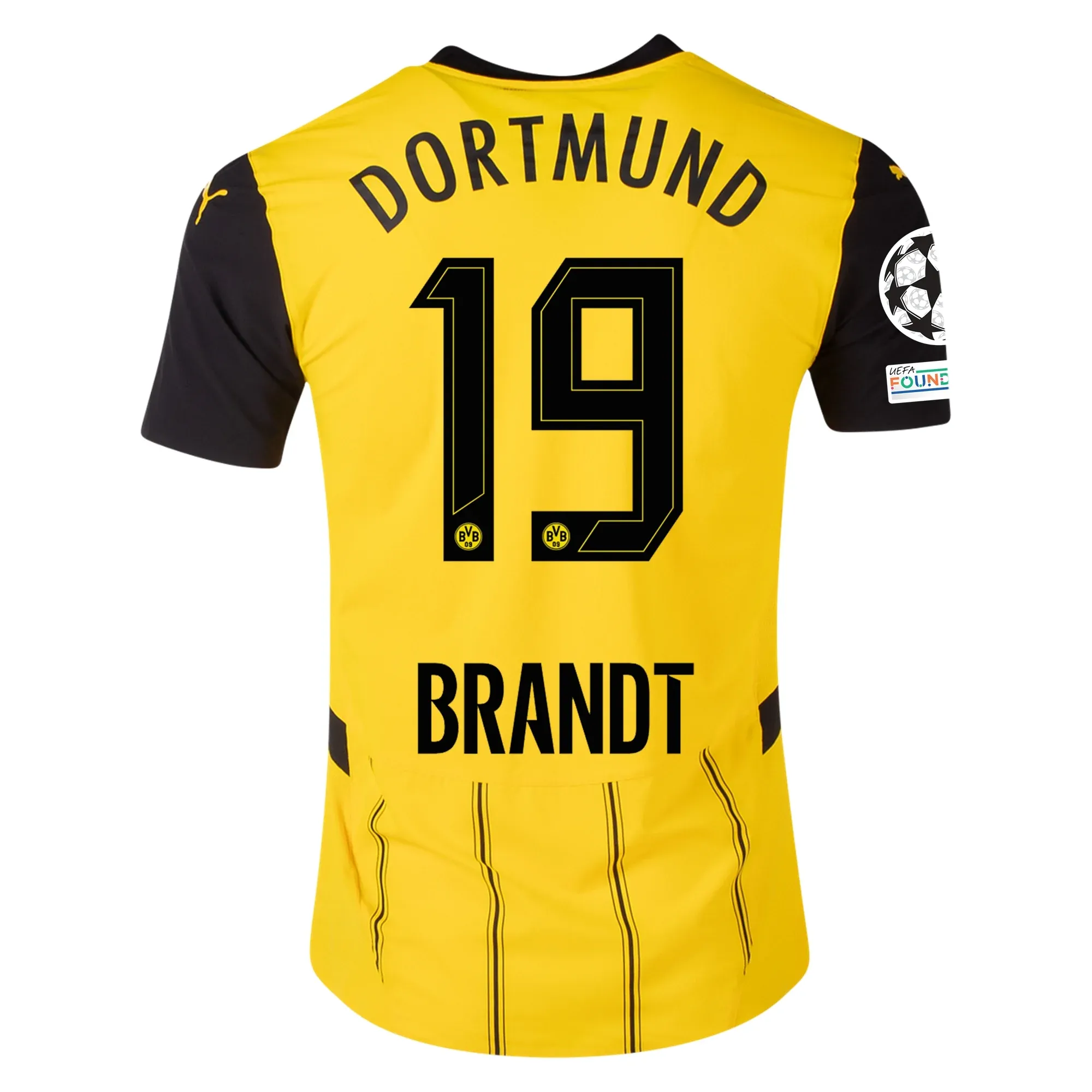 Julian Brandt Borussia Dortmund 2024/25 Authentic UCL Home Jersey