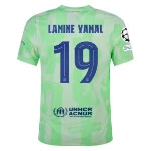 Lamine Yamal Barcelona 2024/25 Authentic UCL Third Jersey