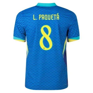 Lucas Paquetá Brazil 2024/25 Authentic Away Jersey