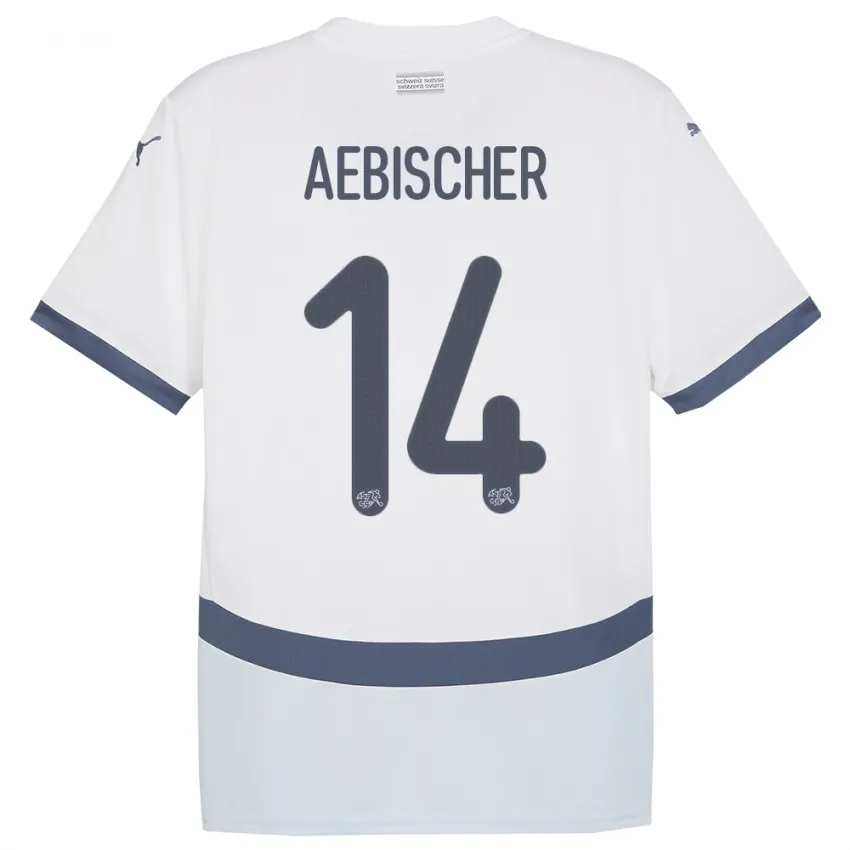 Michel Aebischer Switzerland 2024/25 Away Jersey