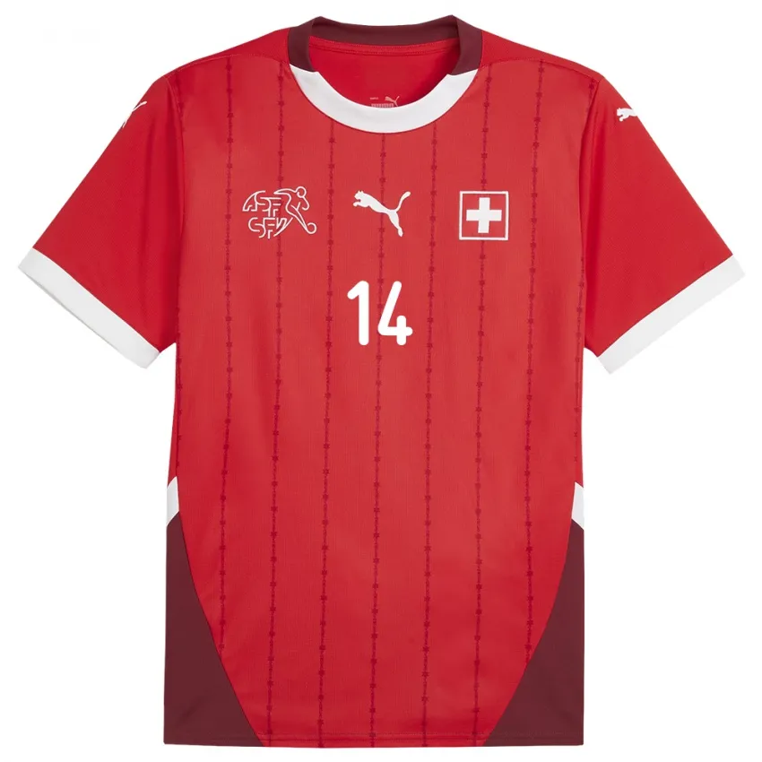 Michel Aebischer Switzerland 2024/25 Home Jersey - Image 2
