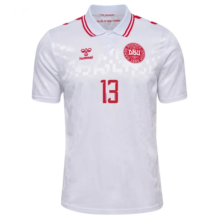 Morten Hjulmand Denmark 2024/25 Away Jersey - Image 2