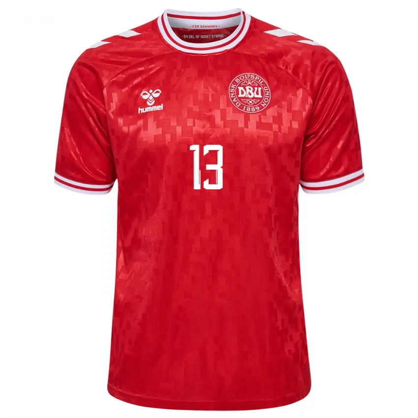 Morten Hjulmand Denmark 2024/25 Home Jersey - Image 2
