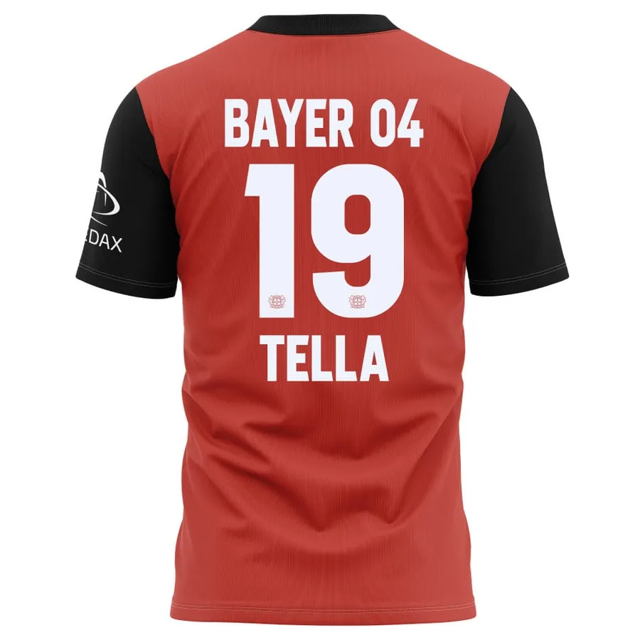 Nathan Tella Bayer Leverkusen 2024/25 Home Jersey