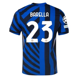 Nicolò Barella Inter Milan 2024/25 Authentic UCL Home Jersey