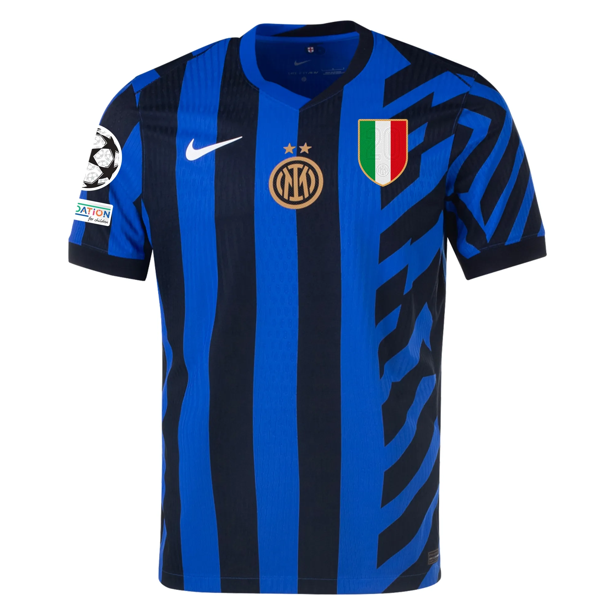 Nicolò Barella Inter Milan 2024/25 Authentic UCL Home Jersey - Image 2