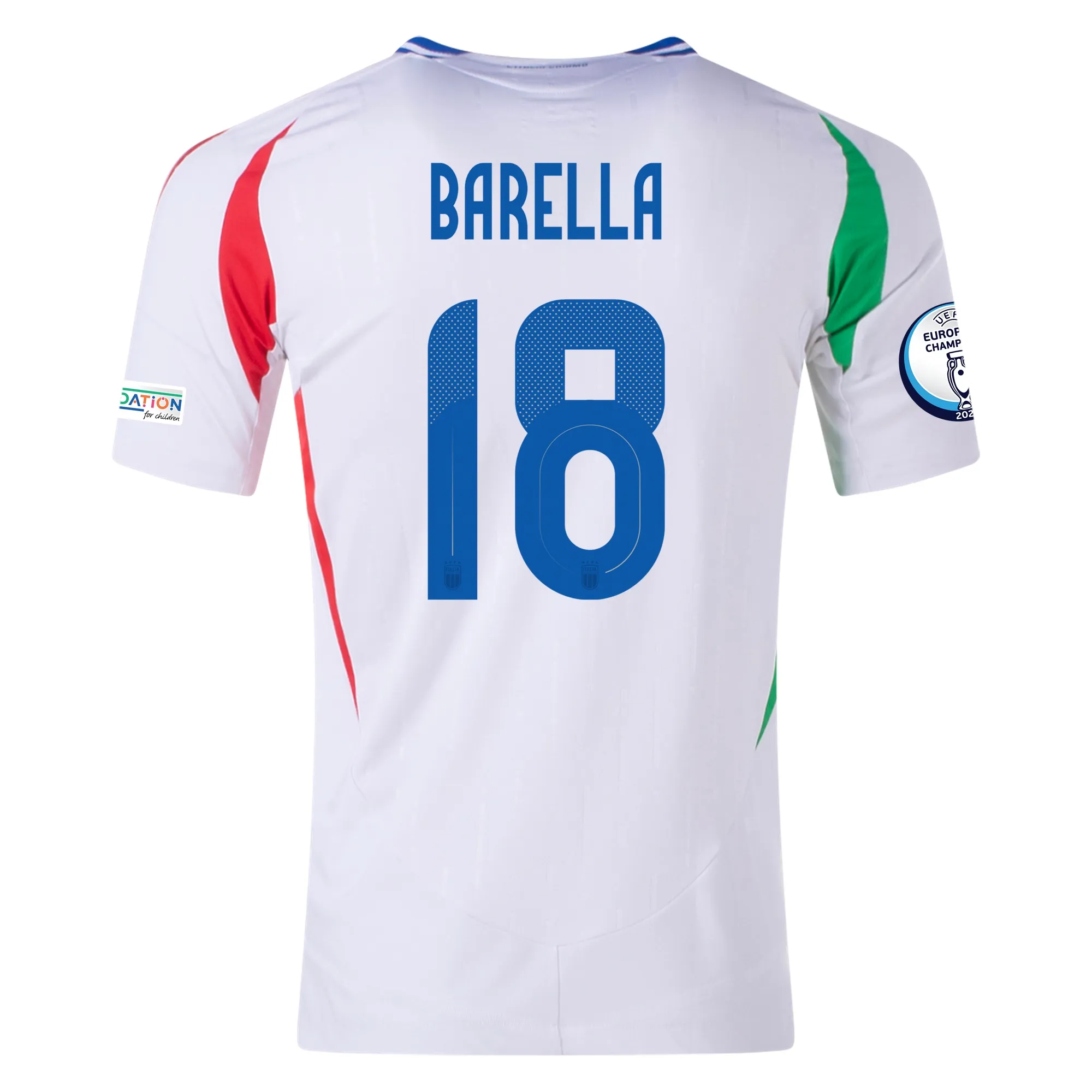 Nicolò Barella Italy 2024/25 Authentic Away Jersey