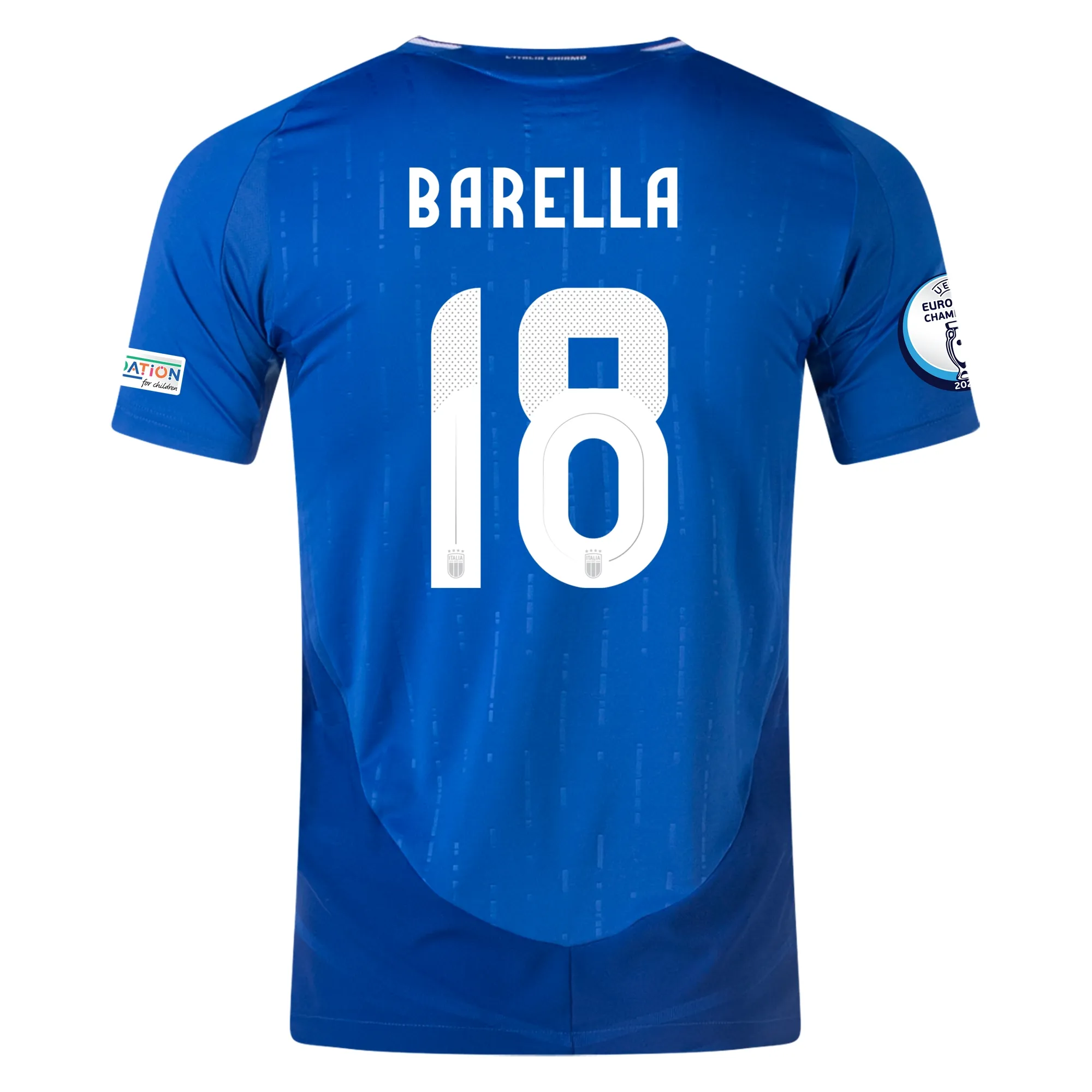 Nicolò Barella Italy 2024/25 Authentic Home Jersey