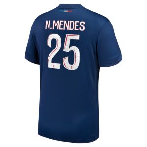 Nuno Mendes PSG 2024/25 Home Jersey