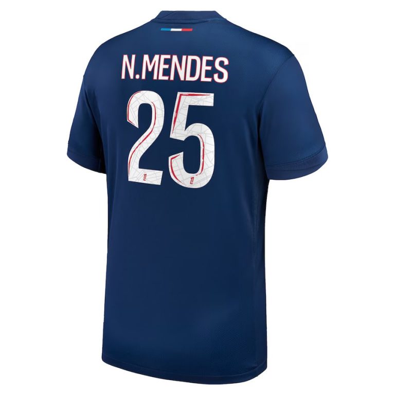 Nuno Mendes PSG 2024/25 Home Jersey