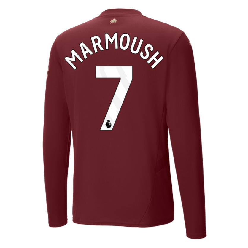 Omar Marmoush Manchester City 2024/25 Long Sleeve Third Jersey