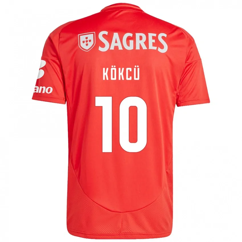 Orkun Kökçü Benfica 2024/25 Home Jersey