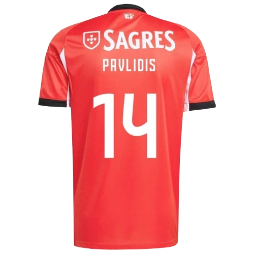 Vangelis Pavlidis Benfica 2025/26 Home Jersey