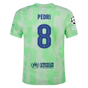 Pedri Barcelona 2024/25 Authentic UCL Third Jersey