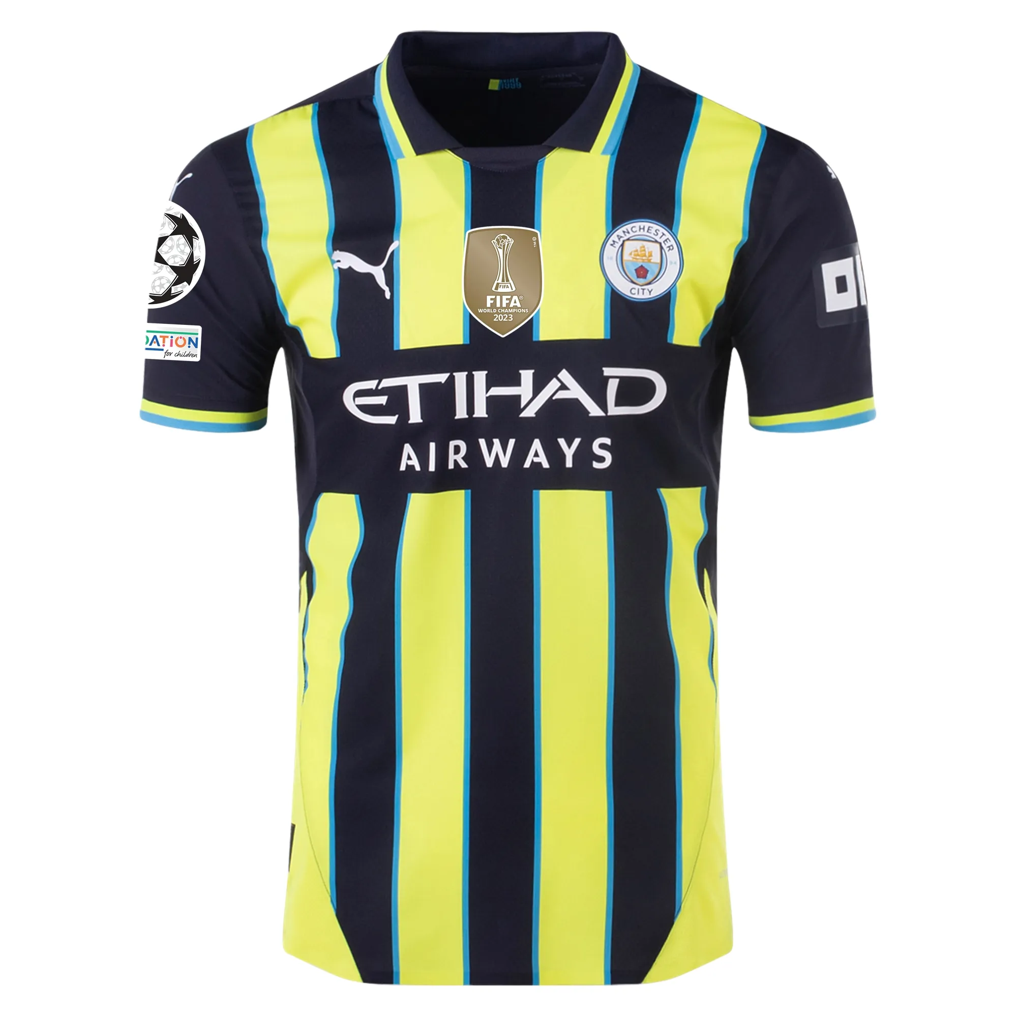 Phil Foden Manchester City 2024/25 Authentic UCL Away Jersey - Image 2