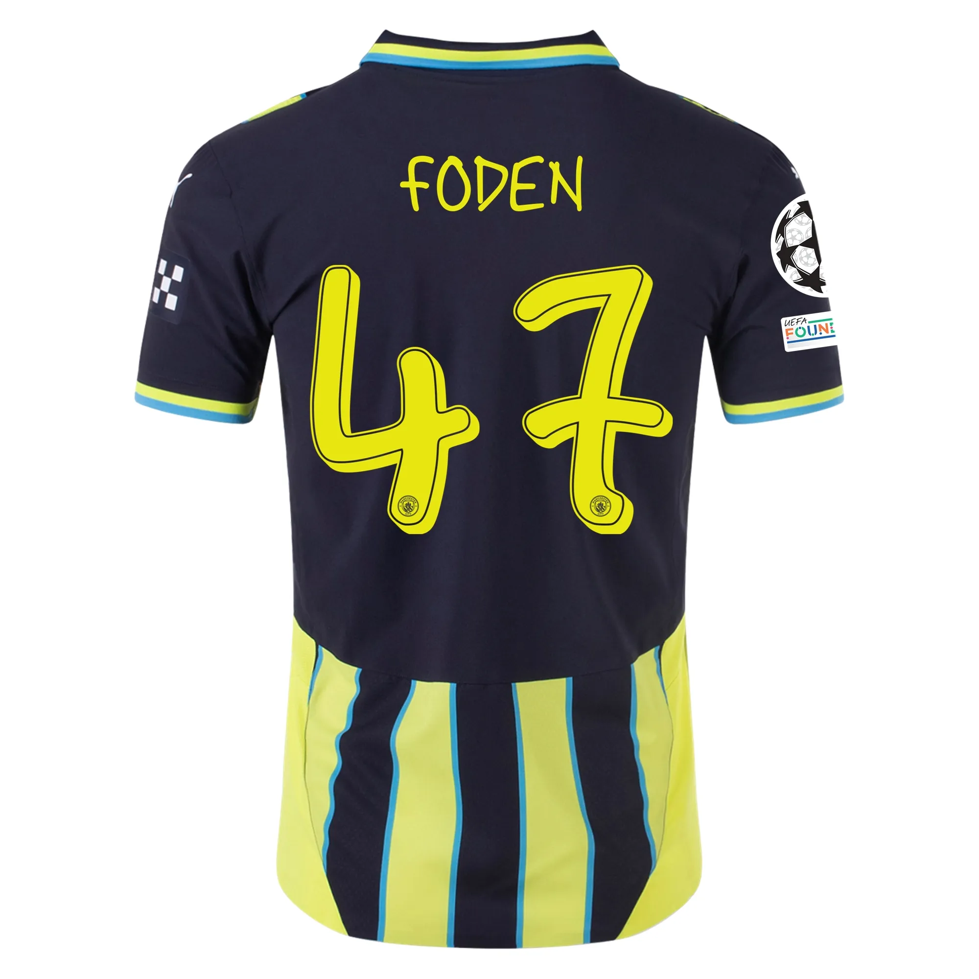 Phil Foden Manchester City 2024/25 Authentic UCL Away Jersey